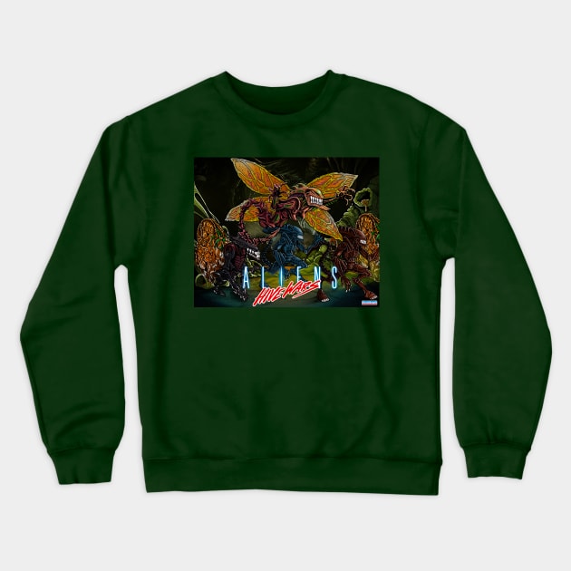 Aliens Hive wars Crewneck Sweatshirt by Ale_jediknigth